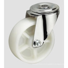 4inch Industrial Caster White PP Ball Caster Without Brake